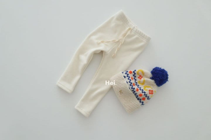 HEI - Korean Children Fashion - #Kfashion4kids - Rib Fleece Leggings - 2