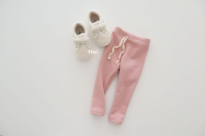 HEI - Korean Children Fashion - #Kfashion4kids - Rib Fleece Leggings - 3