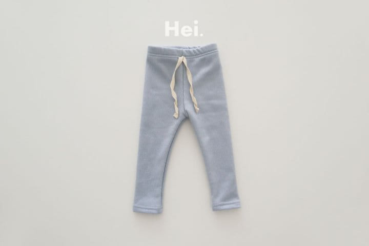 HEI - Korean Children Fashion - #Kfashion4kids - Rib Fleece Leggings - 8