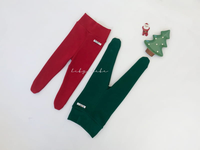 HI BYEBEBE - Korean Children Fashion - #Kfashion4kids - Christmas Foot Leggings