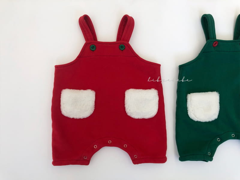 HI BYEBEBE - Korean Children Fashion - #Kfashion4kids - Santa Dungarees Pants - 3