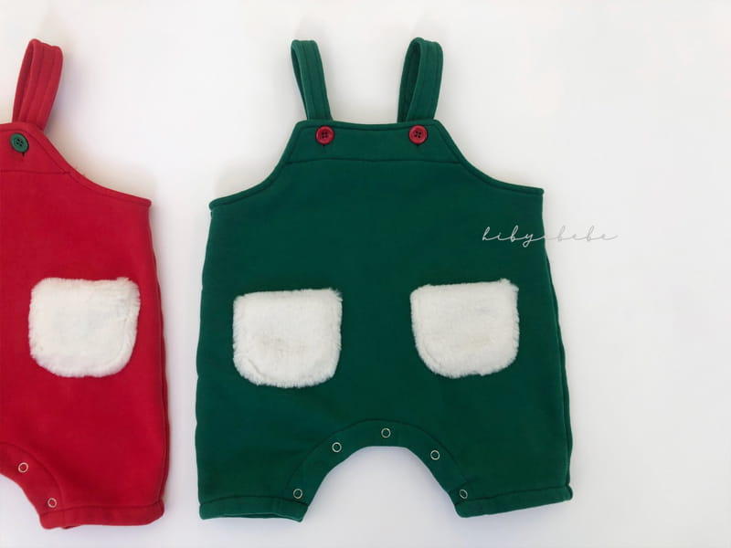 HI BYEBEBE - Korean Children Fashion - #Kfashion4kids - Santa Dungarees Pants - 4
