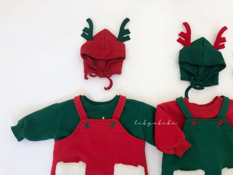 HI BYEBEBE - Korean Children Fashion - #Kfashion4kids - Santa Dungarees Pants - 8