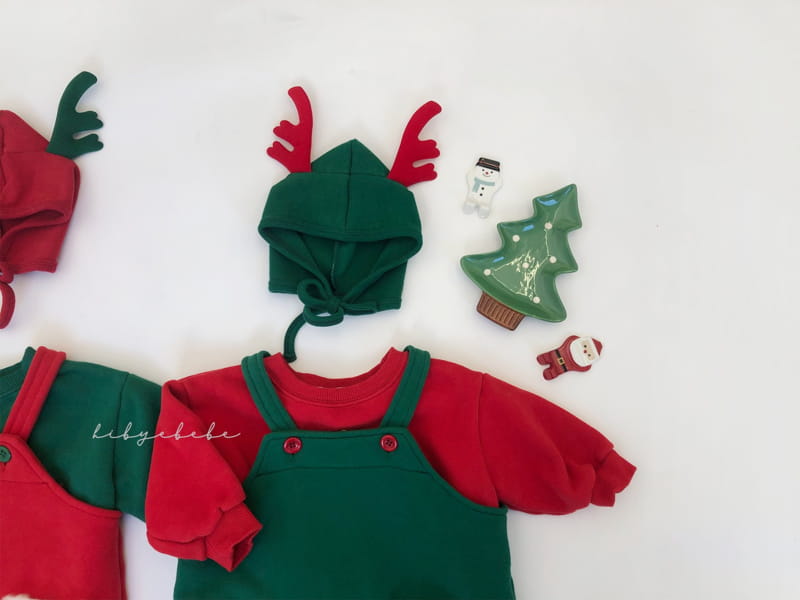 HI BYEBEBE - Korean Children Fashion - #Kfashion4kids - Santa Dungarees Pants - 9