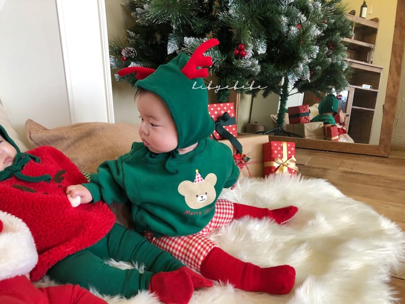 HI BYEBEBE - Korean Children Fashion - #Kfashion4kids - Bear Christmas Sweatshirt - 12