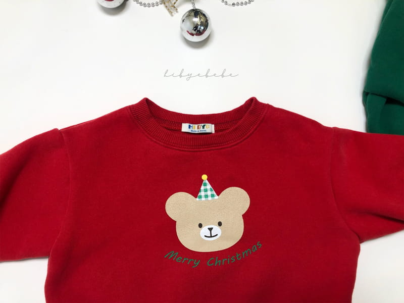 HI BYEBEBE - Korean Children Fashion - #Kfashion4kids - Bear Christmas Sweatshirt - 2