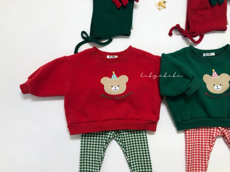 HI BYEBEBE - Korean Children Fashion - #Kfashion4kids - Bear Christmas Sweatshirt - 6
