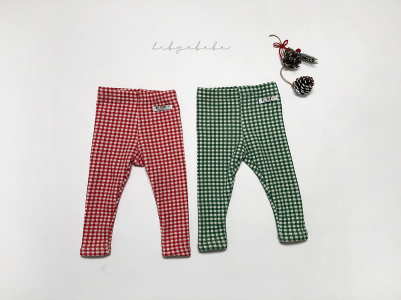 HI BYEBEBE - Korean Children Fashion - #Kfashion4kids - Merry Mink Check Leggings