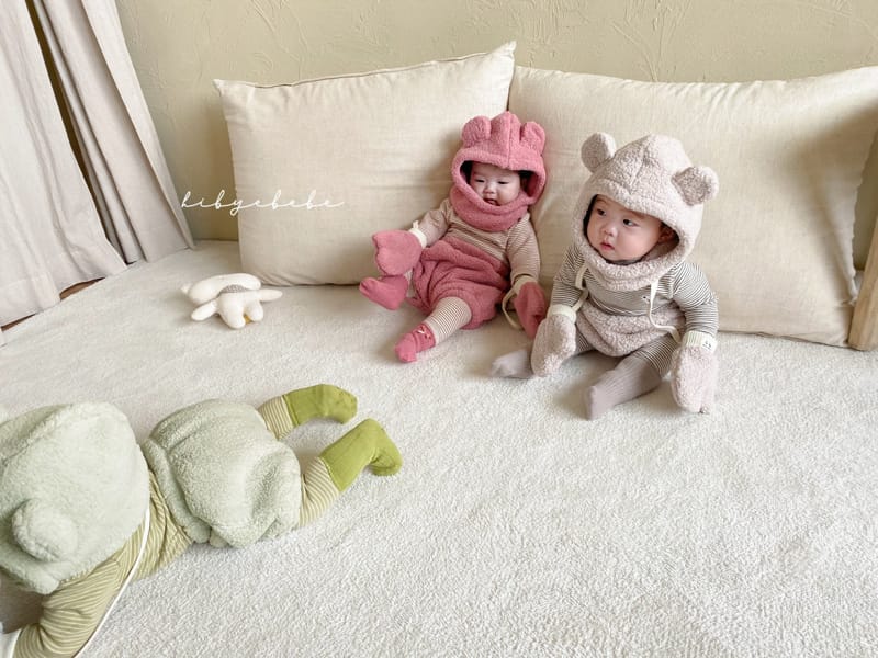 HI BYEBEBE - Korean Children Fashion - #Kfashion4kids - Arctic Baby Three Bear Bloomer Warmer Gloves Set - 4