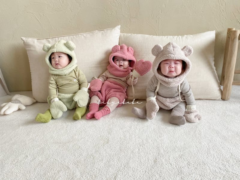 HI BYEBEBE - Korean Children Fashion - #Kfashion4kids - Arctic Baby Three Bear Bloomer Warmer Gloves Set - 6