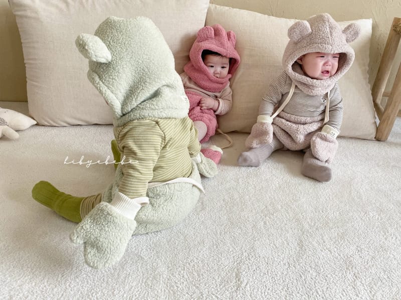 HI BYEBEBE - Korean Children Fashion - #Kfashion4kids - Arctic Baby Three Bear Bloomer Warmer Gloves Set - 7