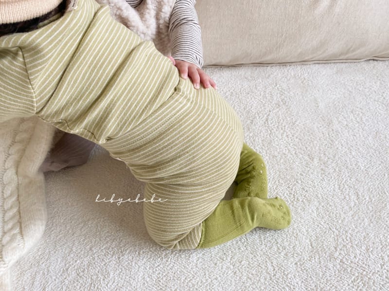 HI BYEBEBE - Korean Children Fashion - #Kfashion4kids - Bear Stripes Half Turtleneck Easywear - 4