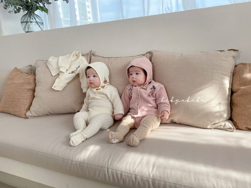 HI BYEBEBE - Korean Children Fashion - #Kfashion4kids - Floral Knit Bonnet - 9