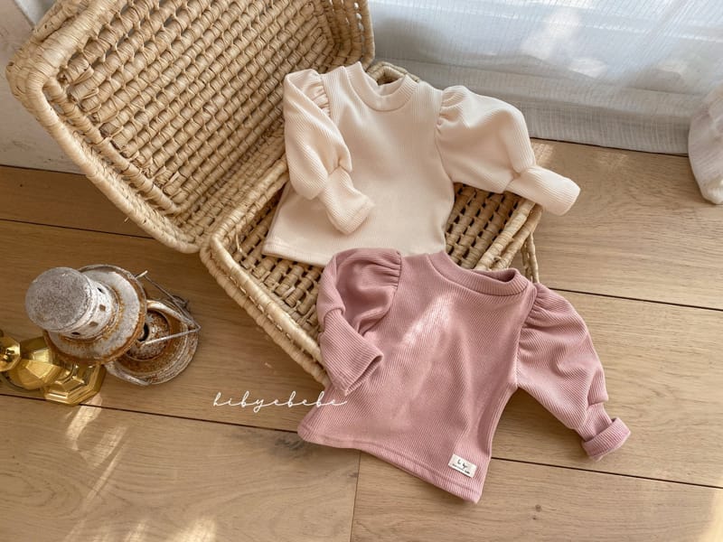 HI BYEBEBE - Korean Children Fashion - #Kfashion4kids - Bosong Rib Puff Tee - 11