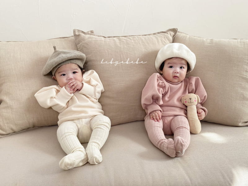 HI BYEBEBE - Korean Children Fashion - #Kfashion4kids - Bosong Rib Puff Tee - 2