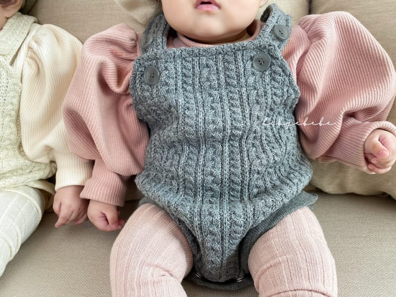 HI BYEBEBE - Korean Children Fashion - #Kfashion4kids - Bosong Rib Puff Tee - 8