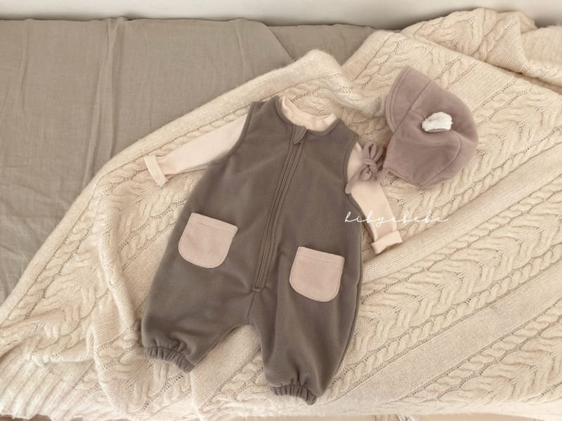 HI BYEBEBE - Korean Children Fashion - #Kfashion4kids - Cozy Fleece Overall - 11