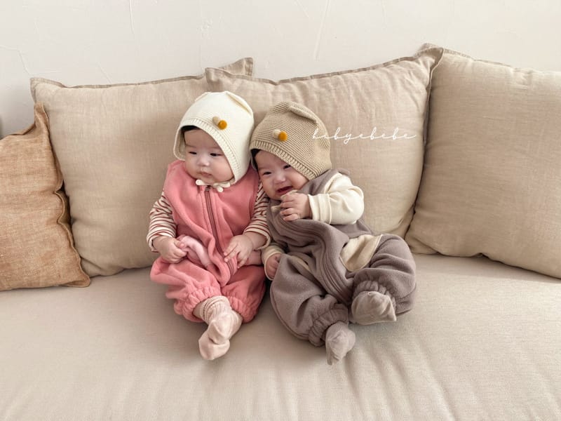 HI BYEBEBE - Korean Children Fashion - #Kfashion4kids - Cozy Fleece Overall - 2