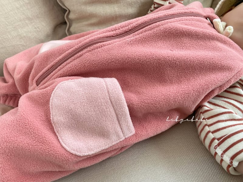 HI BYEBEBE - Korean Children Fashion - #Kfashion4kids - Cozy Fleece Overall - 4