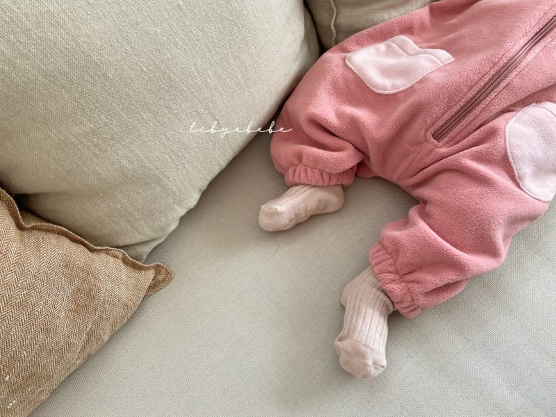 HI BYEBEBE - Korean Children Fashion - #Kfashion4kids - Cozy Fleece Overall - 5