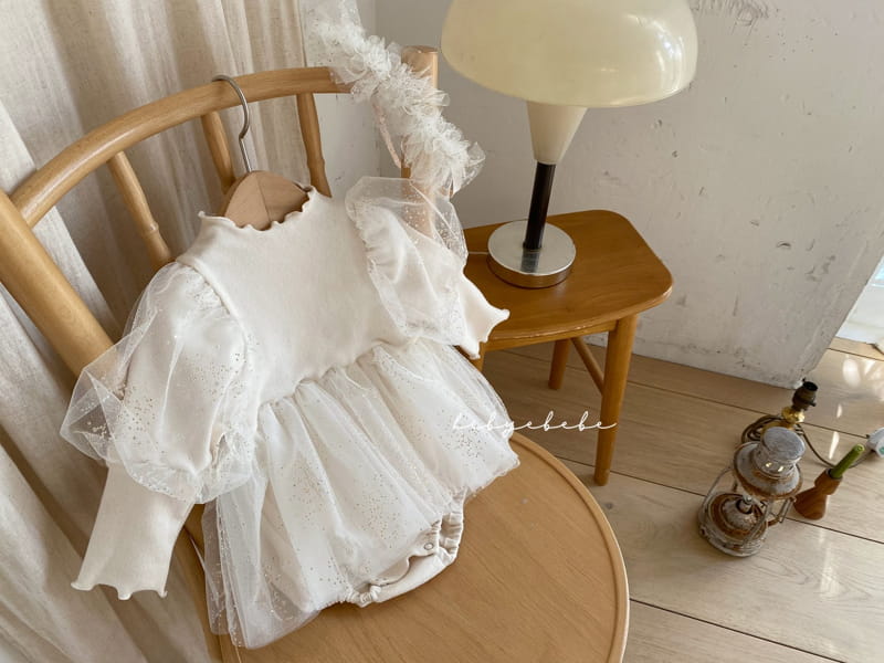 HI BYEBEBE - Korean Children Fashion - #Kfashion4kids - Twinkle Sha Bodysuit with Hairband - 11