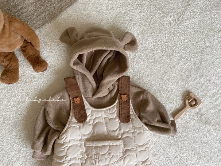 HI BYEBEBE - Korean Children Fashion - #Kfashion4kids - Bear Embroidery Bodysuit