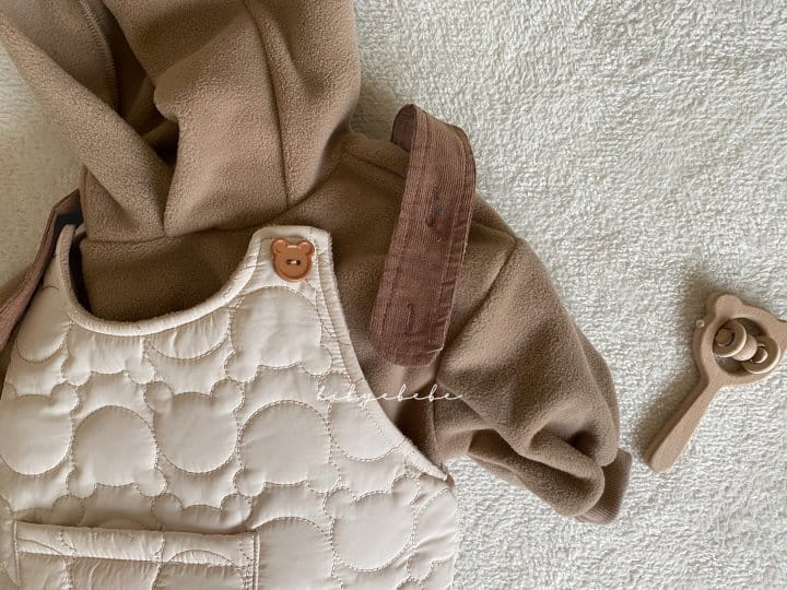 HI BYEBEBE - Korean Children Fashion - #Kfashion4kids - Bear Embroidery Bodysuit - 4