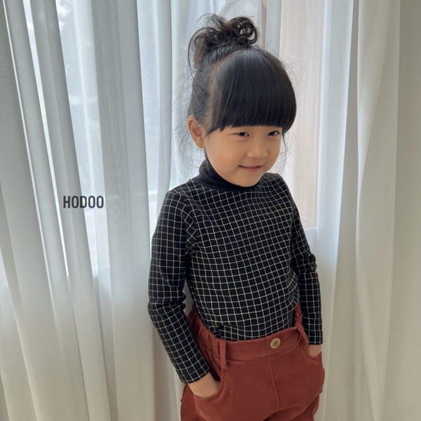 HODOO - Korean Children Fashion - #Kfashion4kids - Ani Check Turtleneck - 6