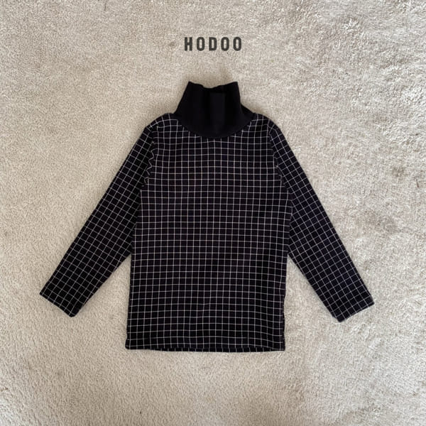 HODOO - Korean Children Fashion - #Kfashion4kids - Ani Check Turtleneck - 7
