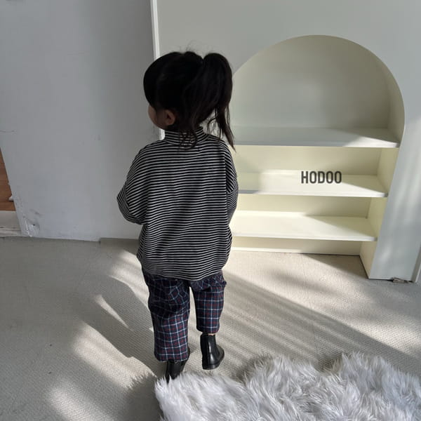 HODOO - Korean Children Fashion - #Kfashion4kids - Rose Check Pants - 12