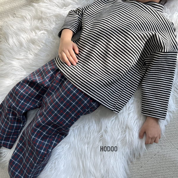 HODOO - Korean Children Fashion - #Kfashion4kids - Rose Check Pants - 8