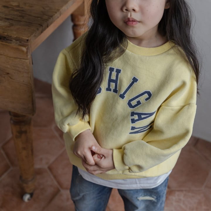 HONEYBEE - Korean Children Fashion - #Kfashion4kids - Michigan Sweatshirt - 4