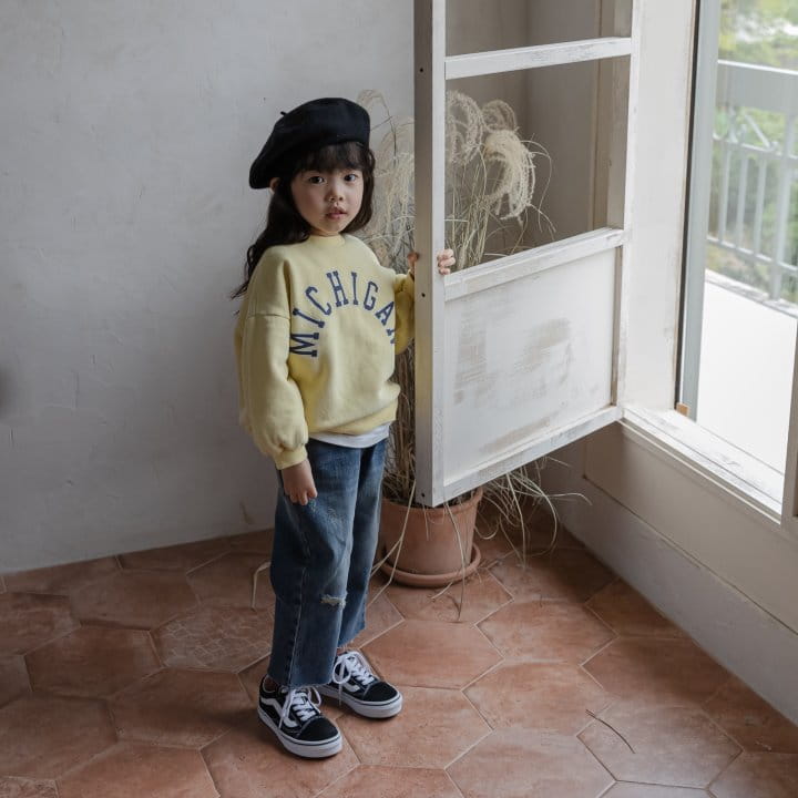 HONEYBEE - Korean Children Fashion - #Kfashion4kids - Michigan Sweatshirt - 5