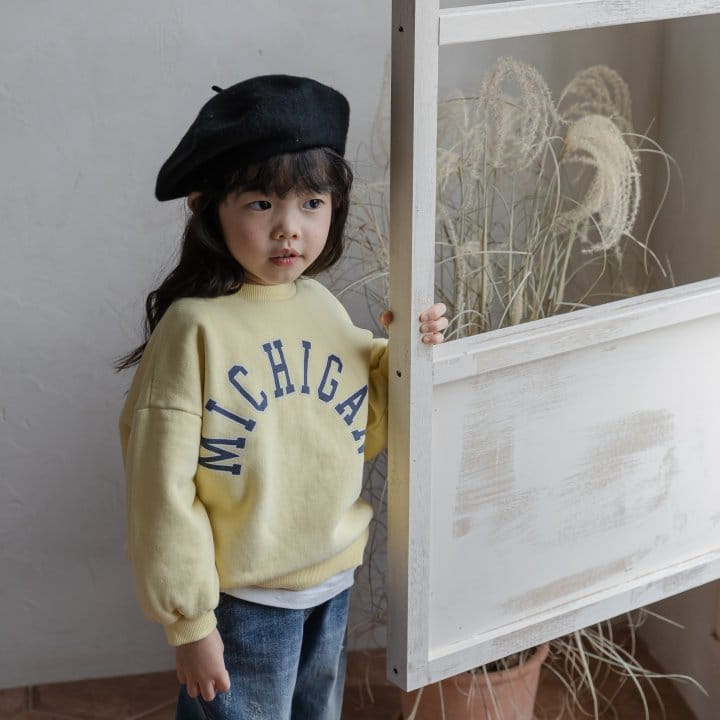 HONEYBEE - Korean Children Fashion - #Kfashion4kids - Michigan Sweatshirt - 6