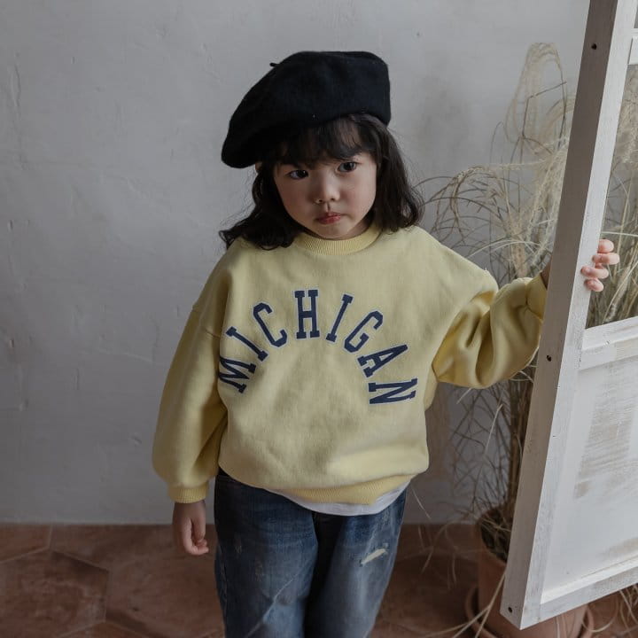 HONEYBEE - Korean Children Fashion - #Kfashion4kids - Michigan Sweatshirt - 7