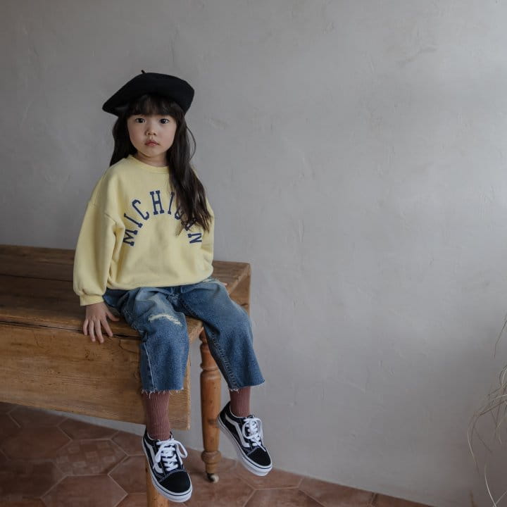HONEYBEE - Korean Children Fashion - #Kfashion4kids - Michigan Sweatshirt - 8