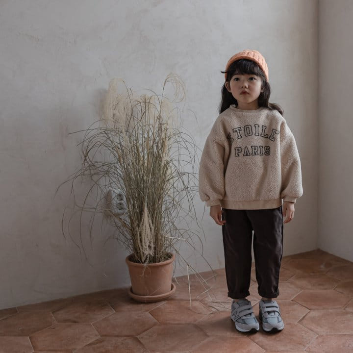 HONEYBEE - Korean Children Fashion - #Kfashion4kids - Loose Fit Fleece Pants