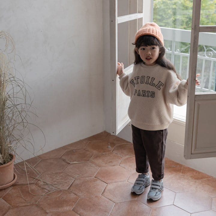 HONEYBEE - Korean Children Fashion - #Kfashion4kids - Loose Fit Fleece Pants - 4