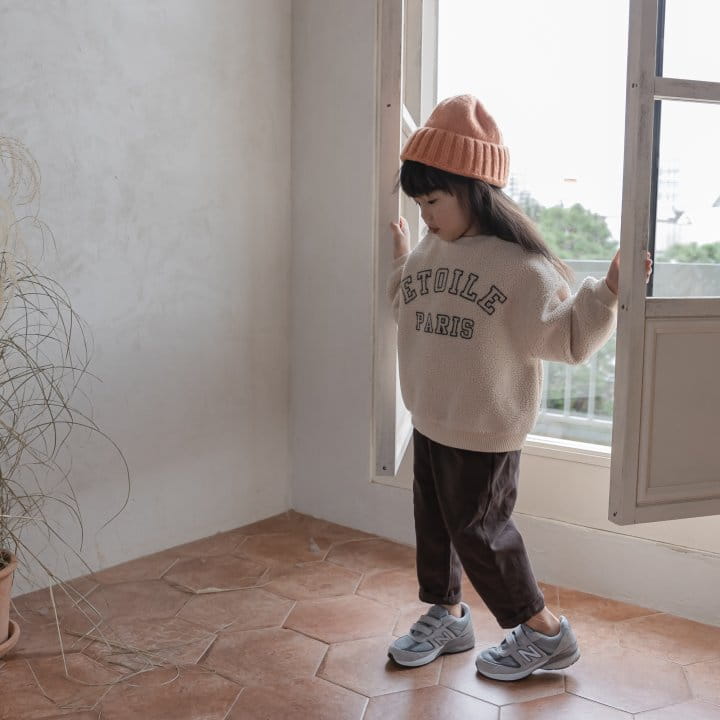 HONEYBEE - Korean Children Fashion - #Kfashion4kids - Loose Fit Fleece Pants - 5