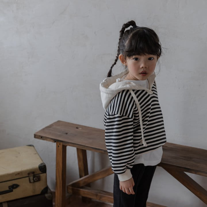 HONEYBEE - Korean Children Fashion - #Kfashion4kids - Stripes Hoody - 4