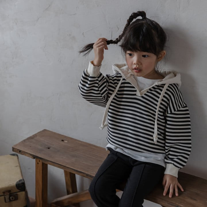HONEYBEE - Korean Children Fashion - #Kfashion4kids - Stripes Hoody - 5
