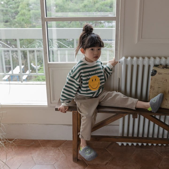 HONEYBEE - Korean Children Fashion - #Kfashion4kids - Stripes Smile Sweatshirt - 12