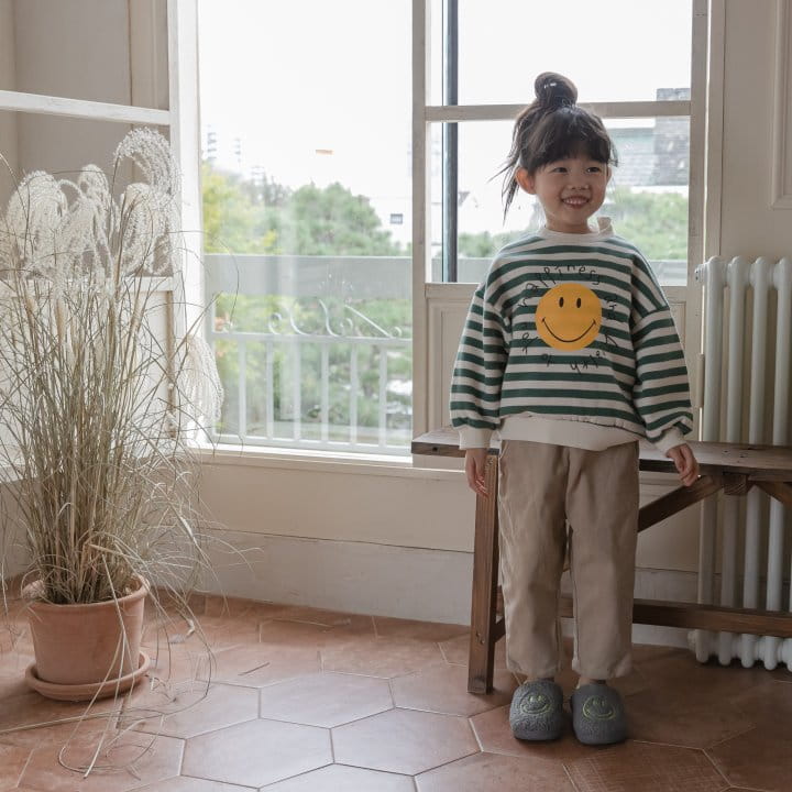 HONEYBEE - Korean Children Fashion - #Kfashion4kids - Stripes Smile Sweatshirt - 2