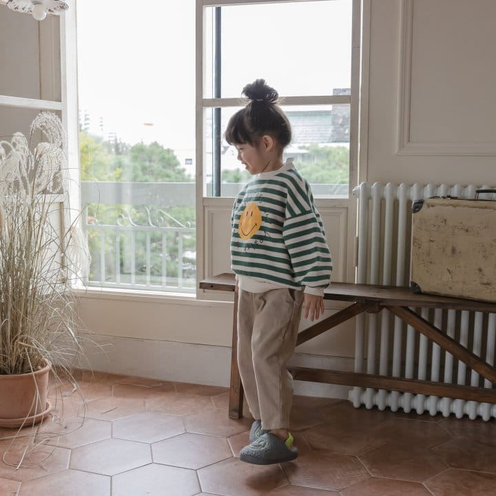 HONEYBEE - Korean Children Fashion - #Kfashion4kids - Stripes Smile Sweatshirt - 3