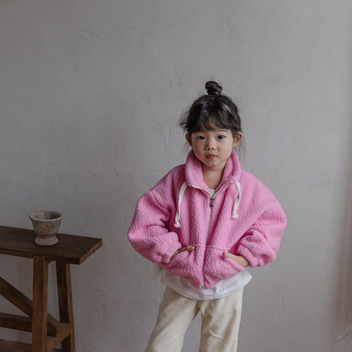 HONEYBEE - Korean Children Fashion - #Kfashion4kids - Pual Zip-up FleeceJumper