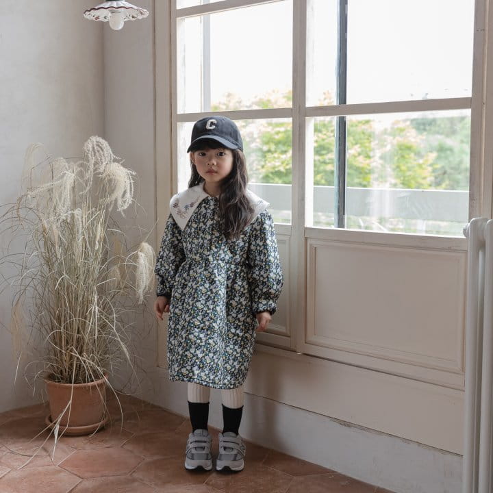HONEYBEE - Korean Children Fashion - #Kfashion4kids - Bonding Flower One-piece - 12