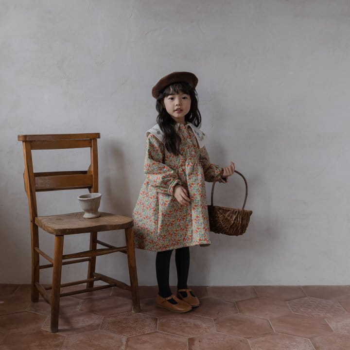 HONEYBEE - Korean Children Fashion - #Kfashion4kids - Bonding Flower One-piece - 5