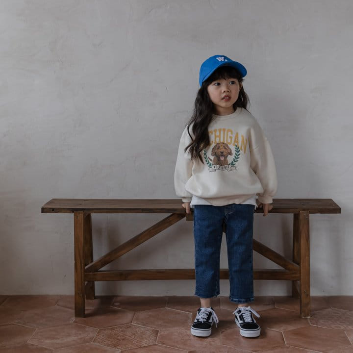 HONEYBEE - Korean Children Fashion - #Kfashion4kids - Denim Basic Fleece Pants - 2