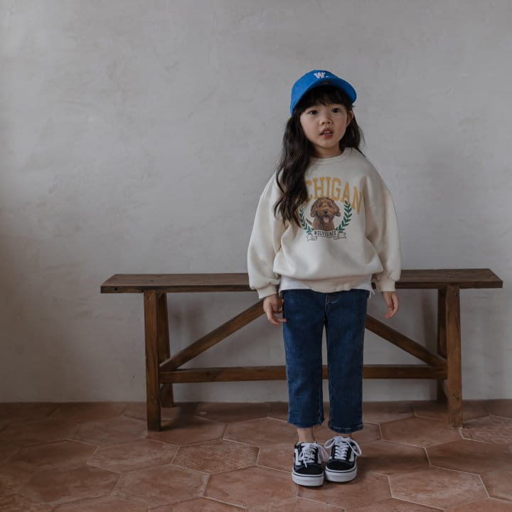 HONEYBEE - Korean Children Fashion - #Kfashion4kids - Denim Basic Fleece Pants - 3