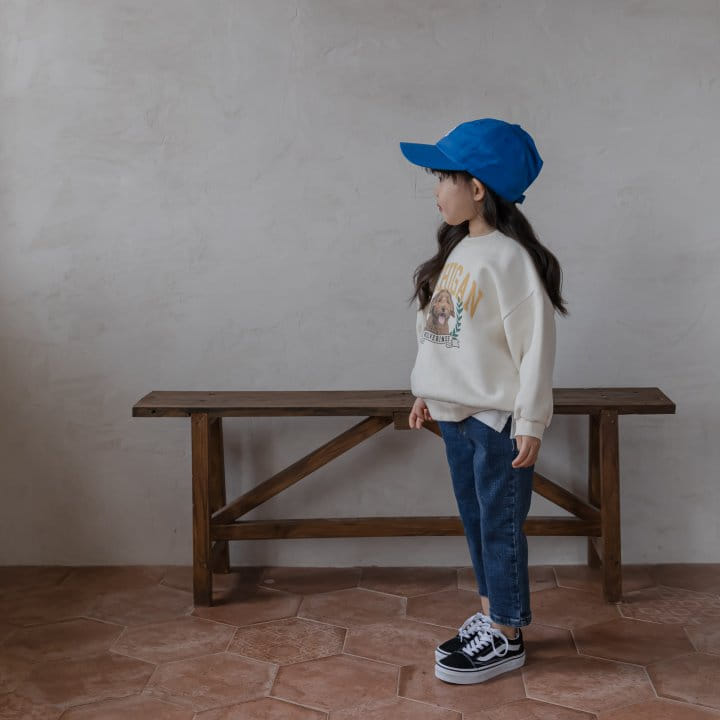 HONEYBEE - Korean Children Fashion - #Kfashion4kids - Denim Basic Fleece Pants - 7